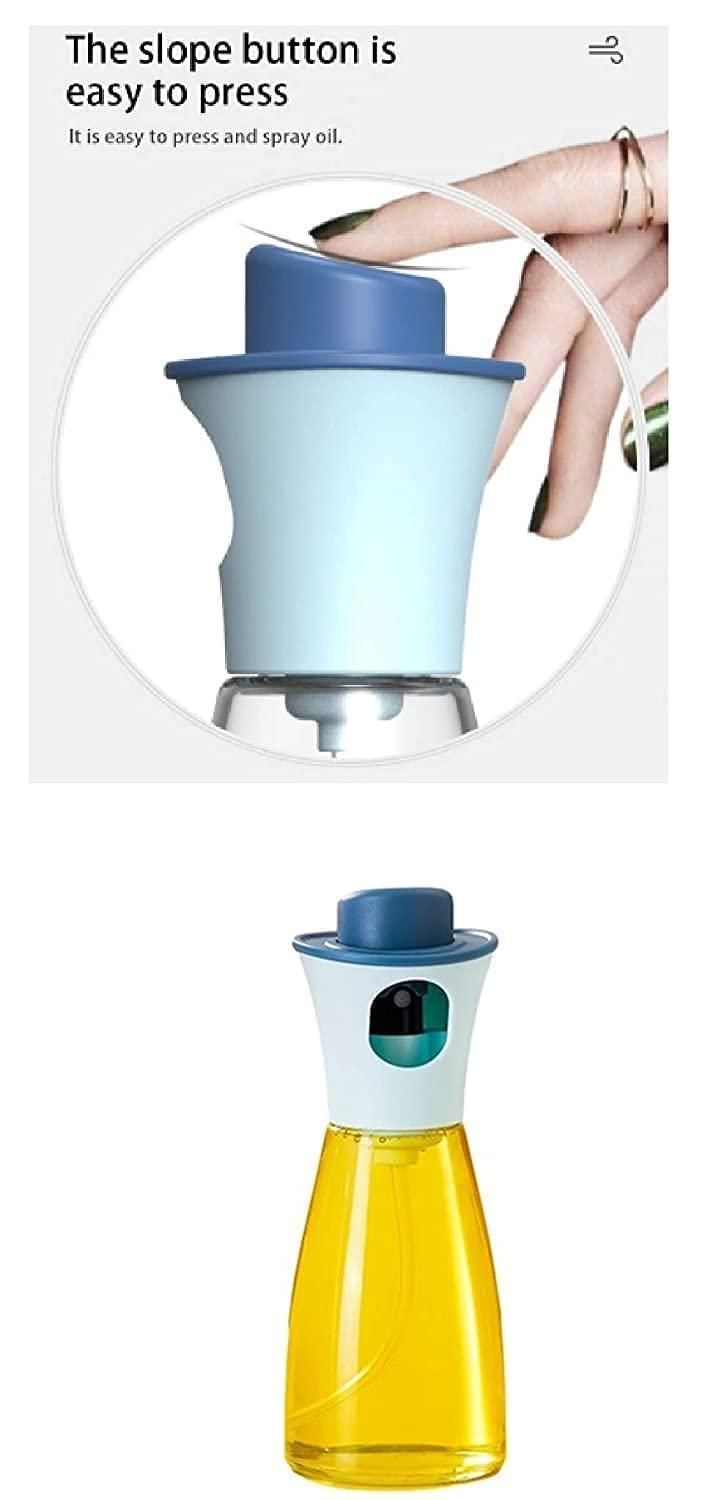 Spray Bottle-Food Grade Stainless Steel Glass Oil Spray Bottle Vinegar Bottle Oil Dispenser for Cooking, Salad, Kitchen
